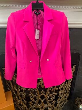 Generation Love Hot Pink Double-Button Blazer